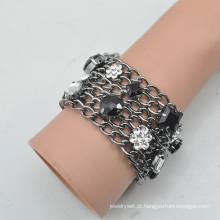 VAGULA Fvagula arma Ashion Metal strass bracelete de cristal E6384